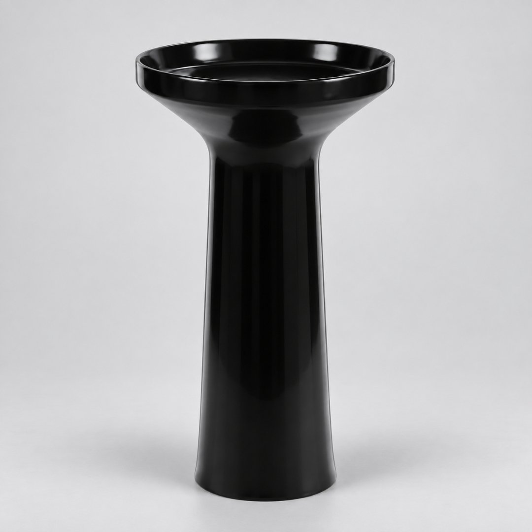 MILANIUM - BLACK One Piece Basin Wash Basin - My Home Studio